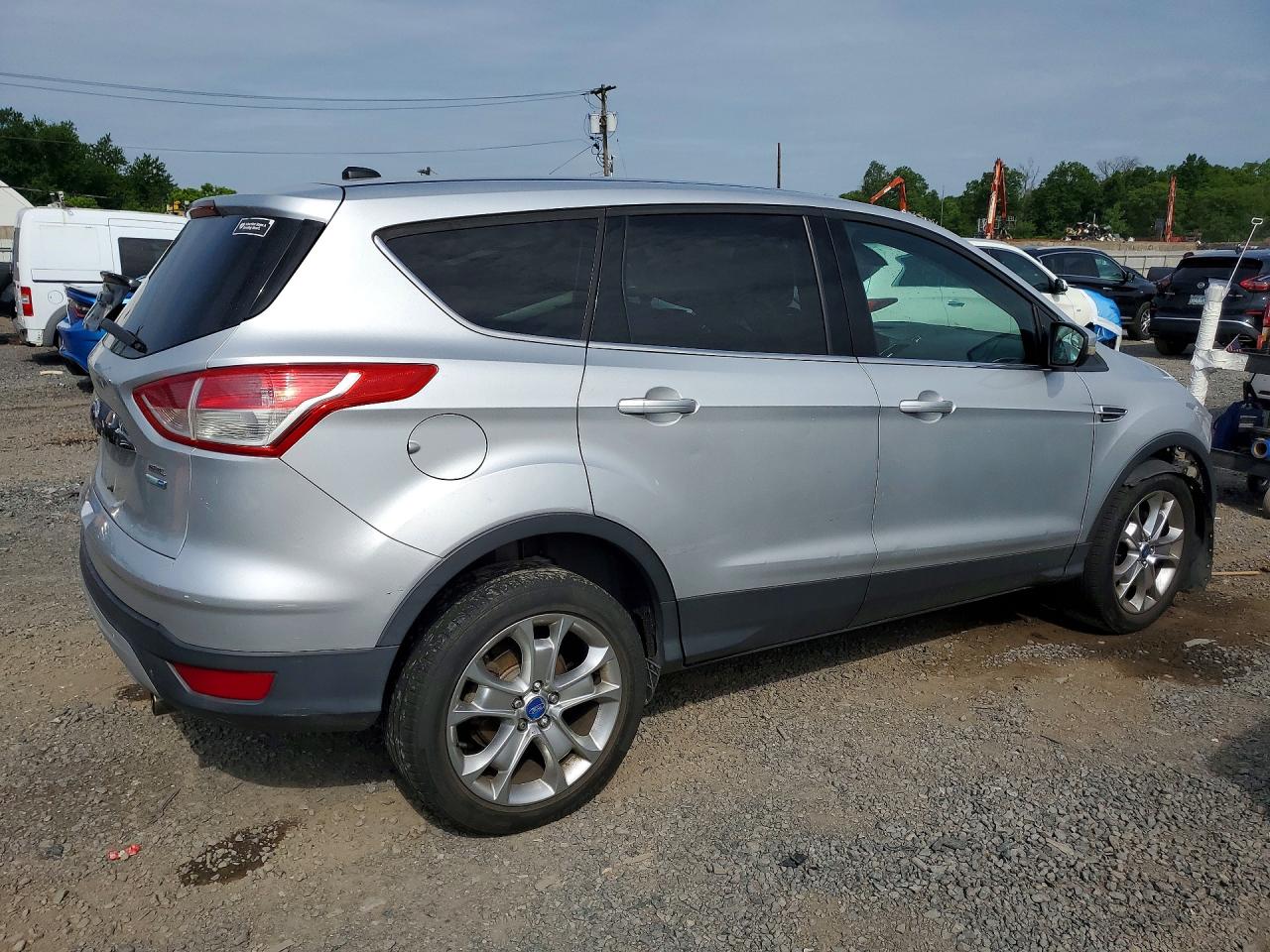 2013 Ford Escape Sel Silver vin: 1FMCU9H93DUA25218