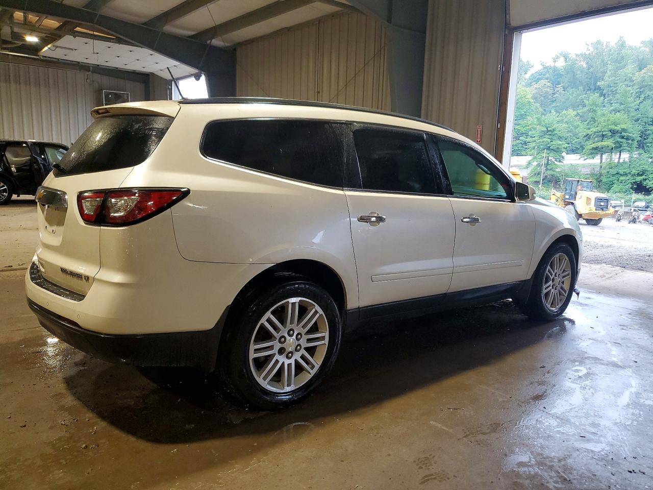 2014 Chevrolet Traverse Lt White vin: 1GNKVGKDXEJ337819