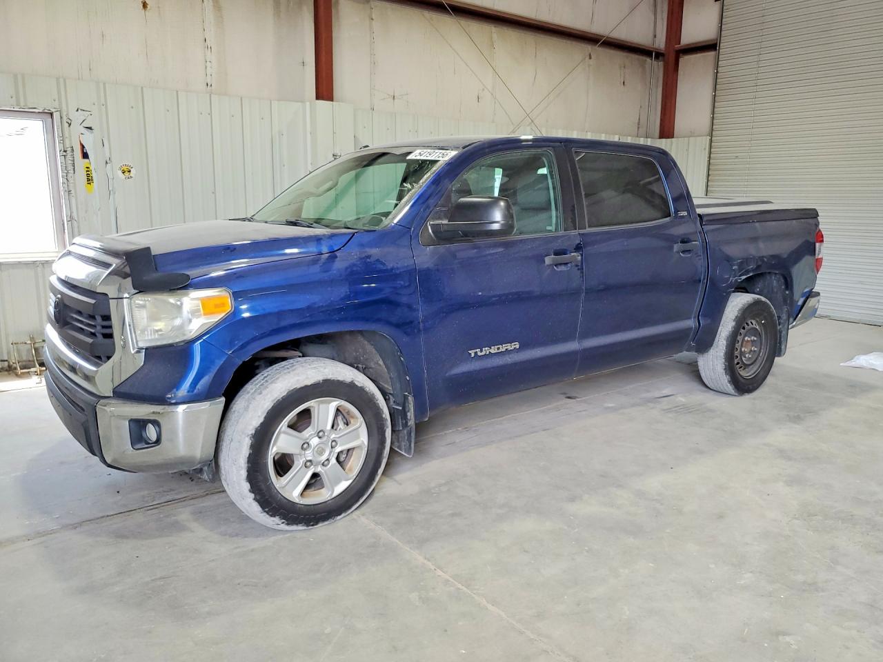 2014 Toyota Tundra Crewmax Sr5 Blue vin: 5TFEM5F15EX068798