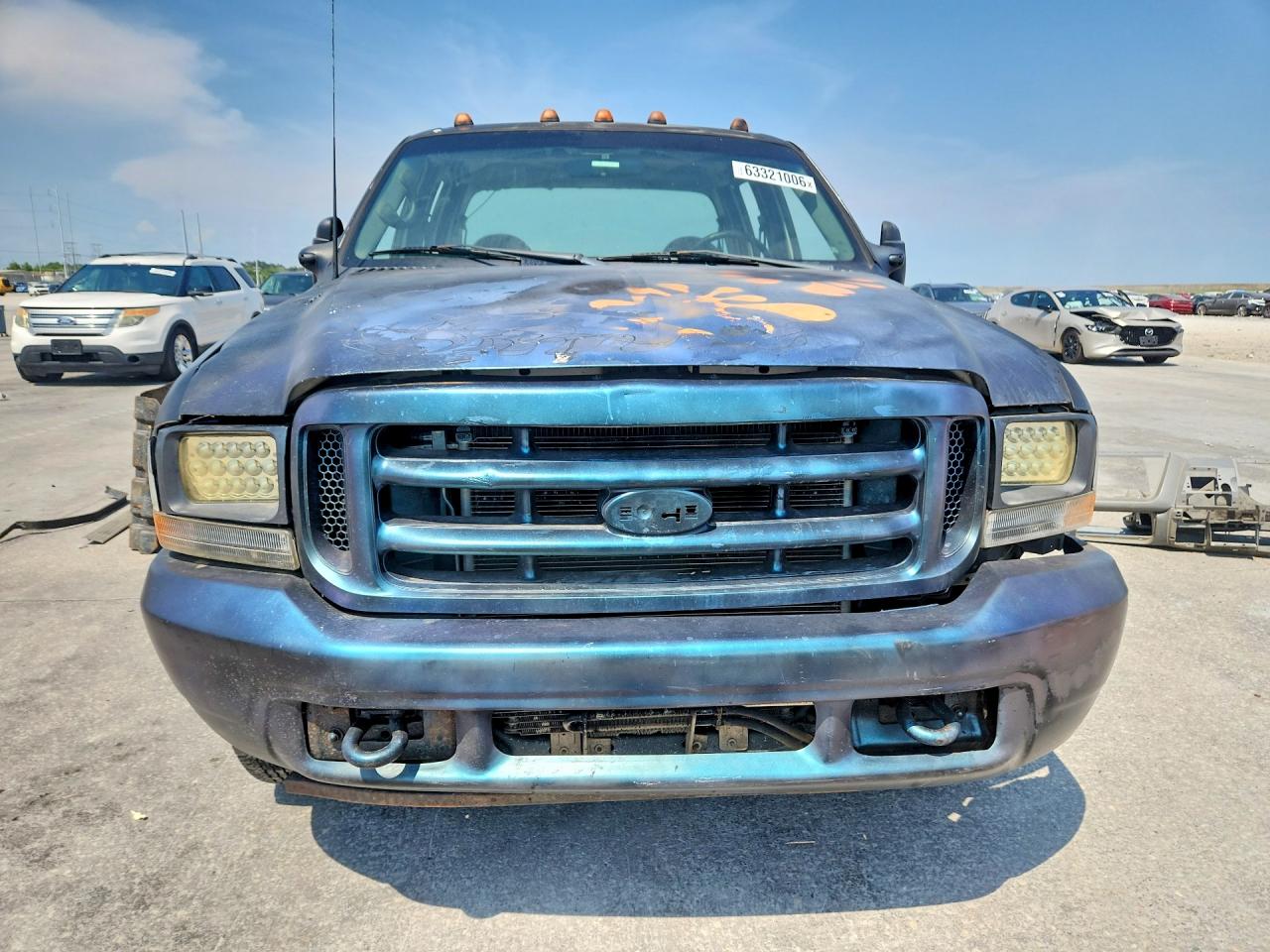 2002 Ford F350 Super Duty Blue vin: 1FDWW36S12EC02298