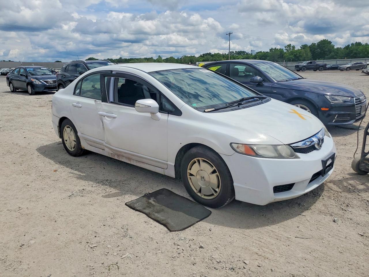 2009 Honda Civic Hybrid White vin: JHMFA36259S013280