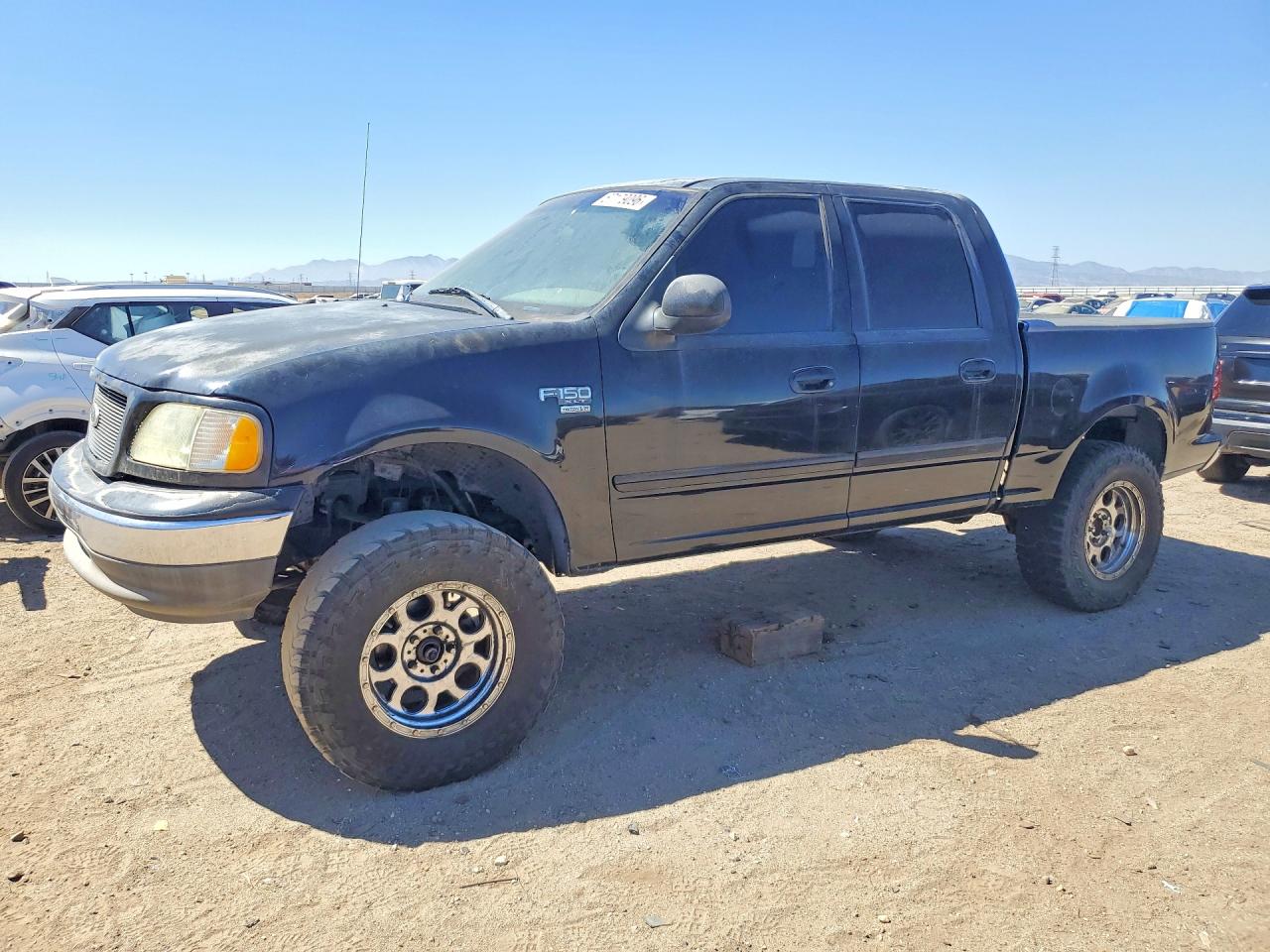 2003 Ford F150 Supercrew Black vin: 1FTRW07613KC83016