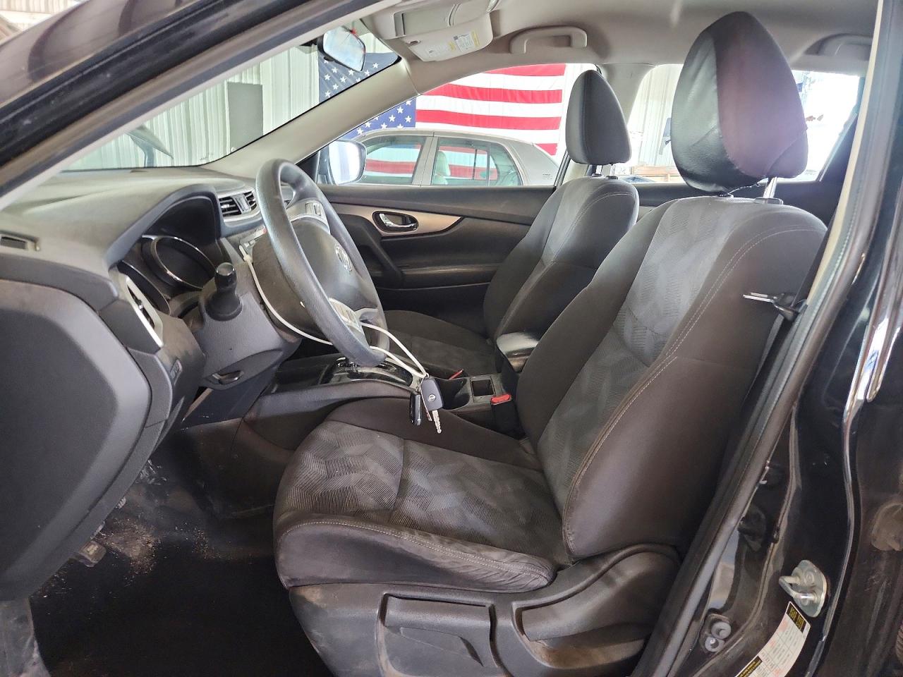 2016 Nissan Rogue S Black vin: KNMAT2MV2GP631430