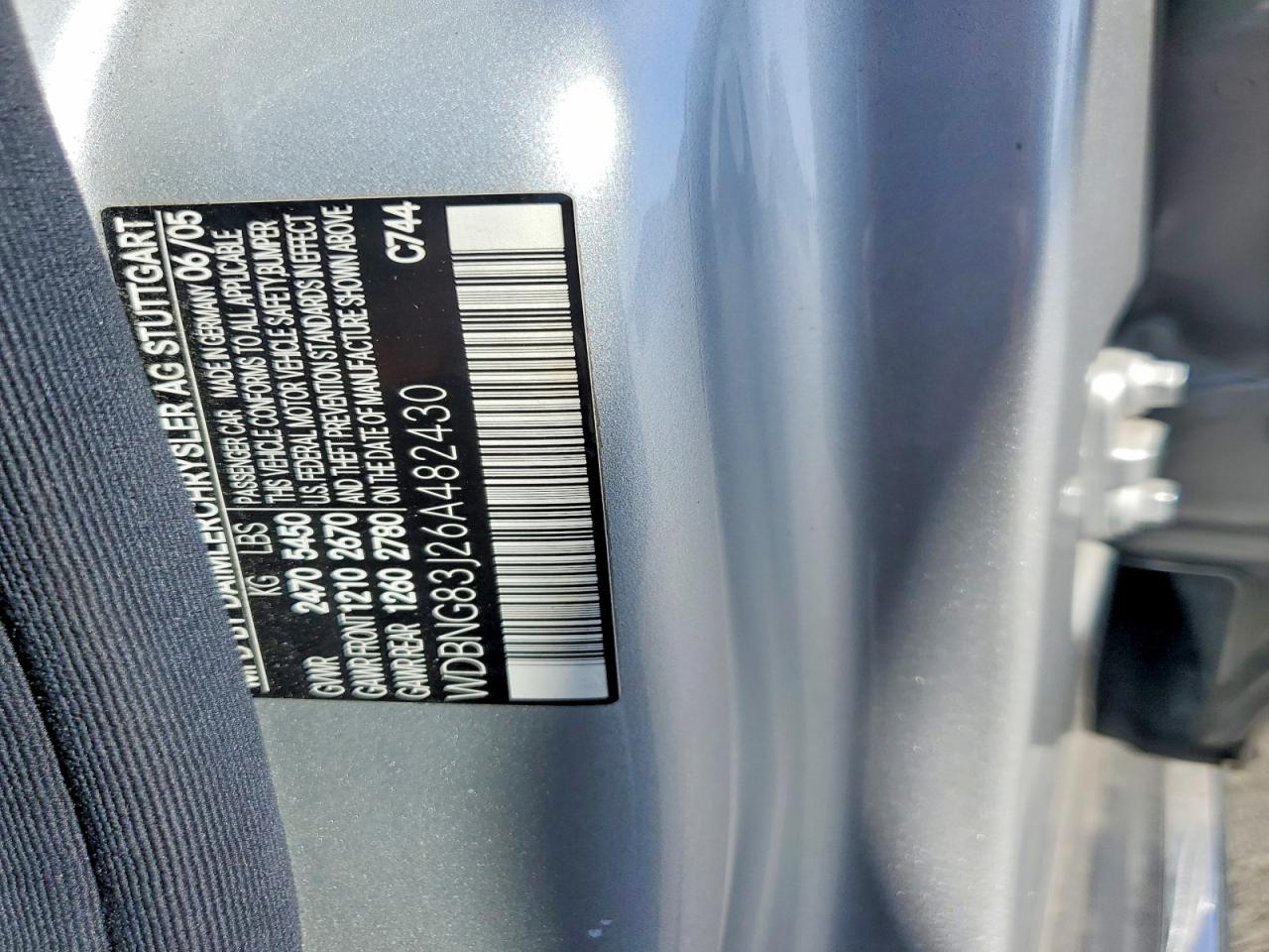 2006 Mercedes-benz S 430 4matic Silver vin: WDBNG83J26A482430
