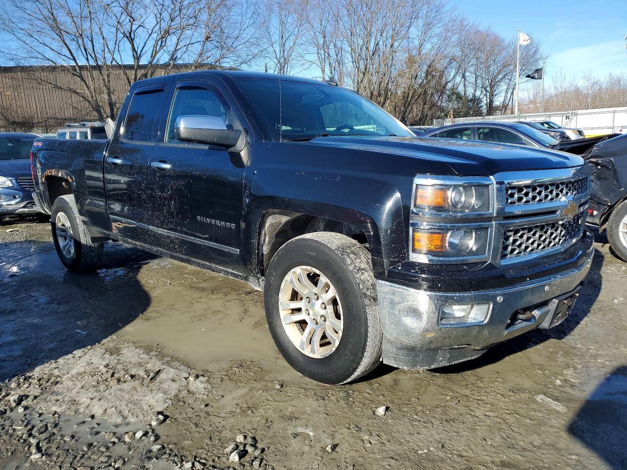 2014 Chevrolet Silverado K1500 Ltz Black vin: 1GCVKSECXEZ200580