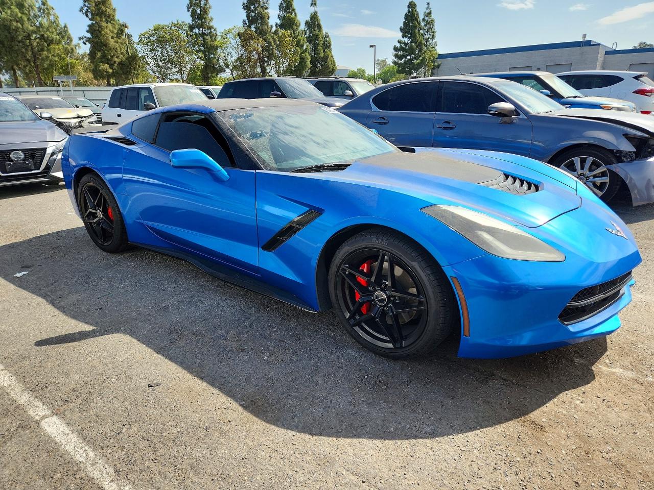 2014 Chevrolet Corvette Stingray 3lt Blue vin: 1G1YF2D74E5124909