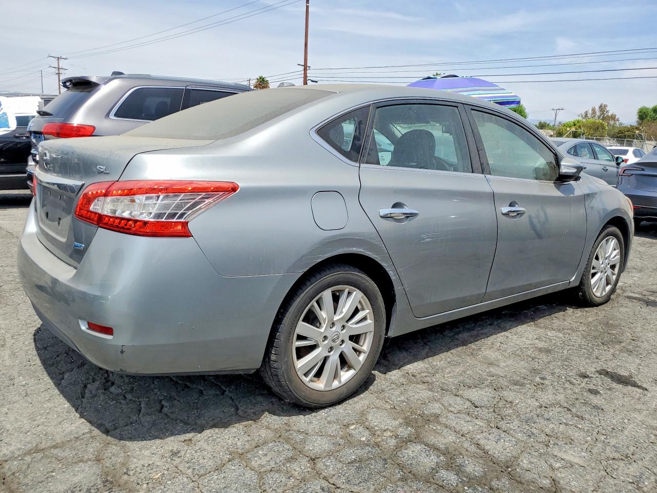 2013 Nissan Sentra S Gray vin: 3N1AB7AP0DL777194