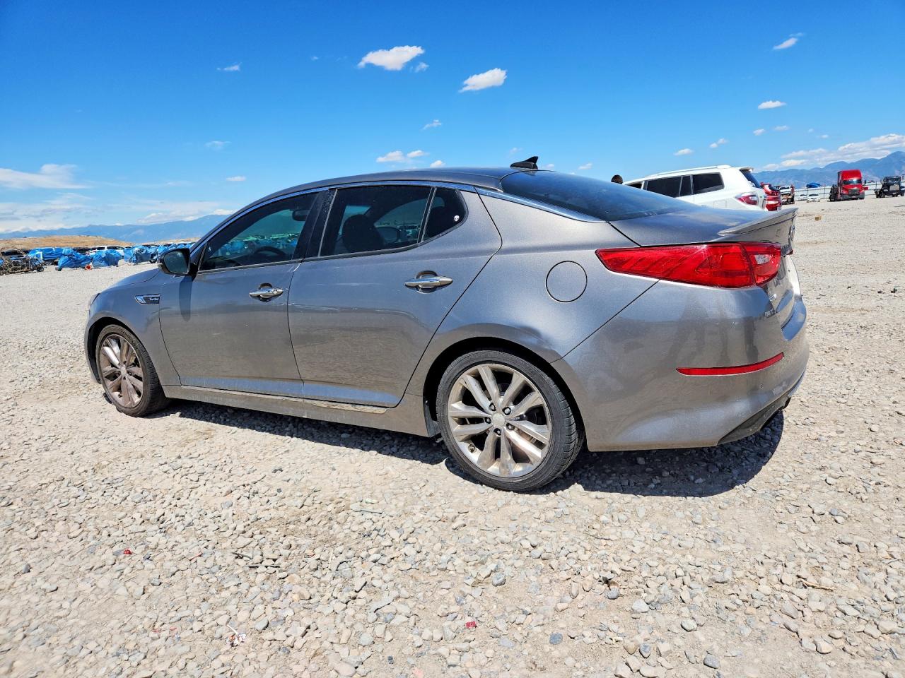 2015 Kia Optima Sx Gray vin: 5XXGR4A61FG395893