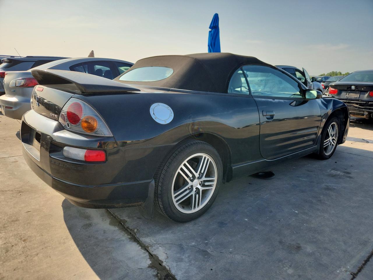 2003 Mitsubishi Eclipse Spyder Gts Black vin: 4A3AE75HX3E012402