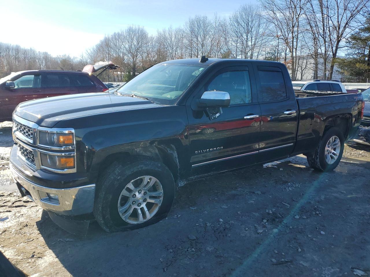 2014 Chevrolet Silverado K1500 Ltz Black vin: 1GCVKSECXEZ200580