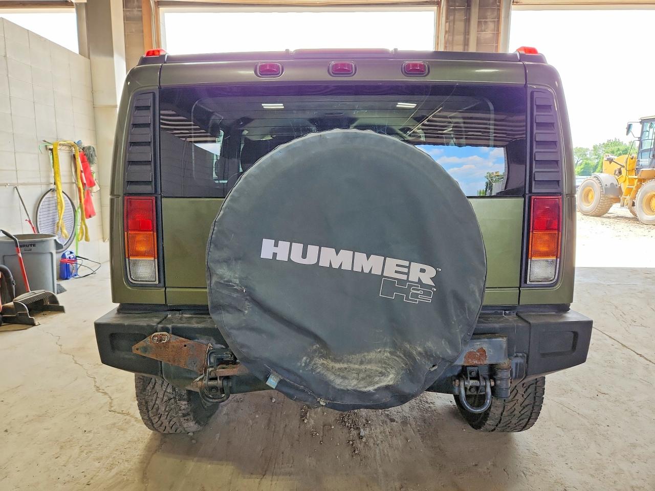 2003 Hummer H2 Green vin: 5GRGN23U83H145186