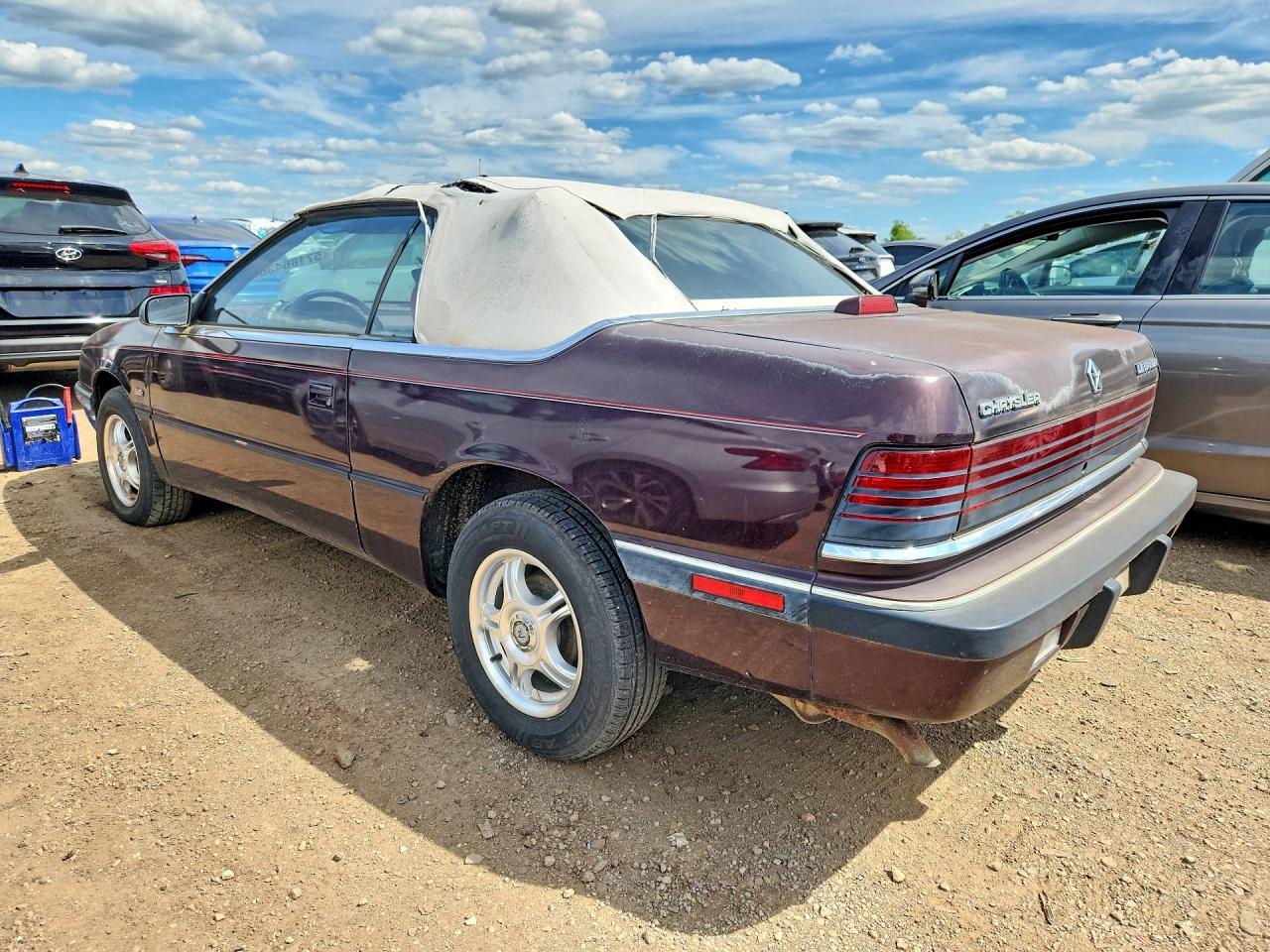 1991 Chrysler Lebaron Purple vin: 1C3XJ4536MG100515