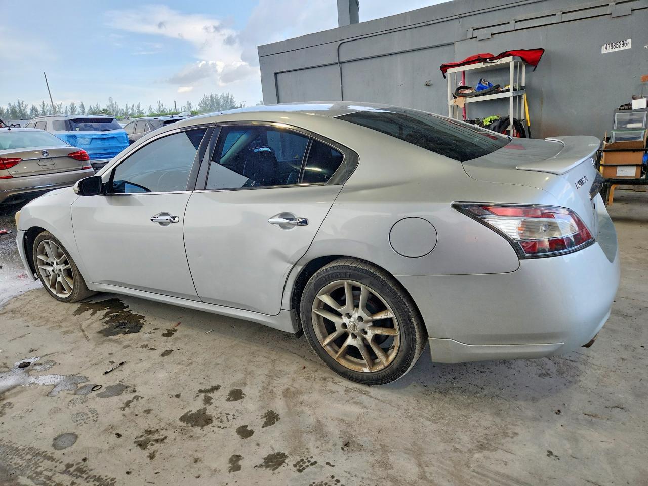 2014 Nissan Maxima 3.5 S Silver vin: 1N4AA5APXEC492221