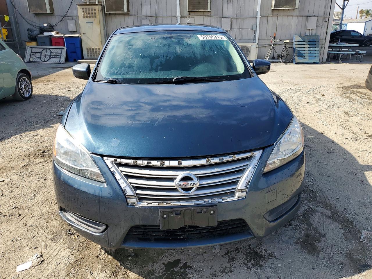 2015 Nissan Sentra Sv Синий vin: 3N1AB7AP1FL642860