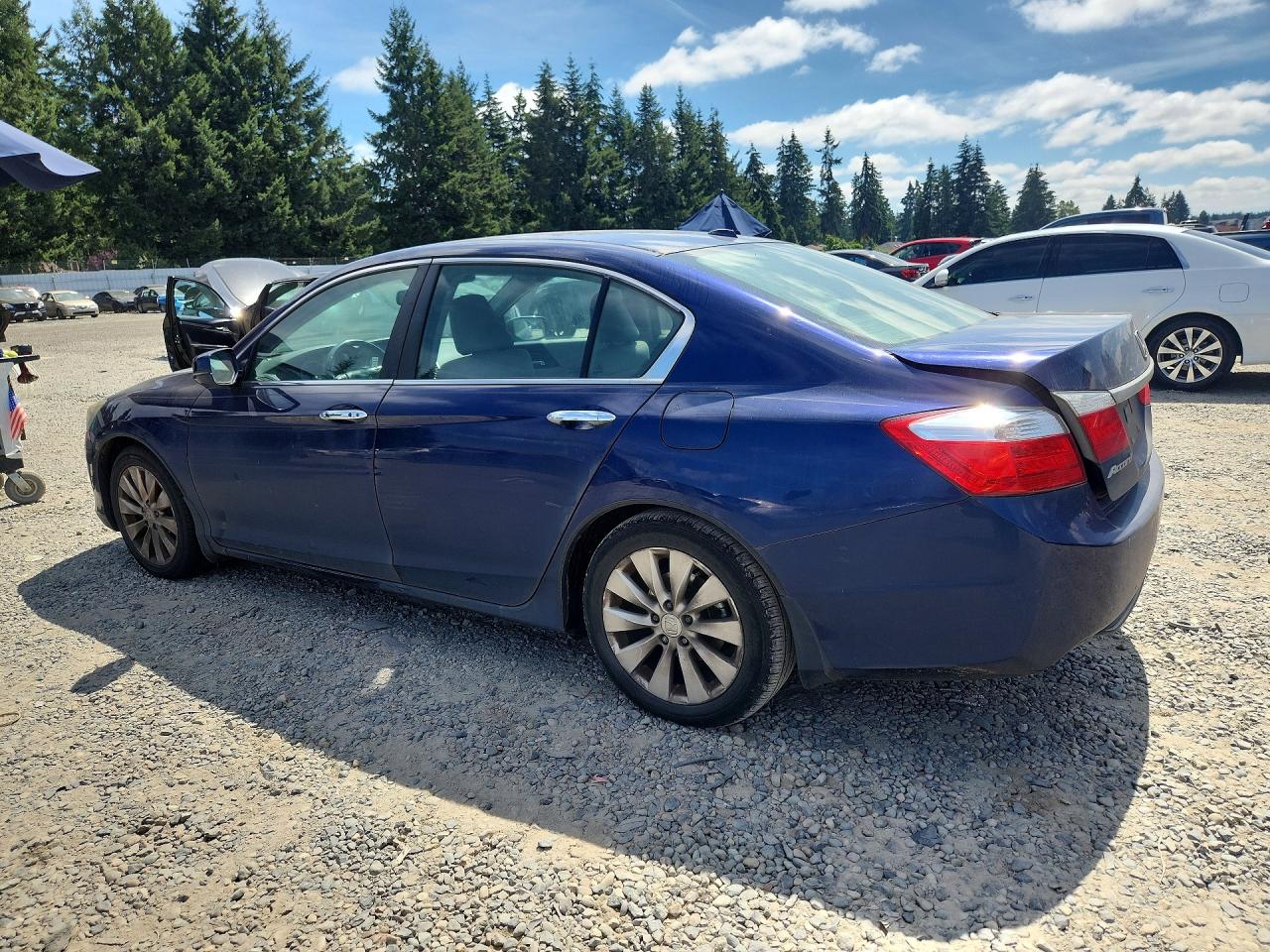 2013 Honda Accord Exl Blue vin: 1HGCR2F89DA156440