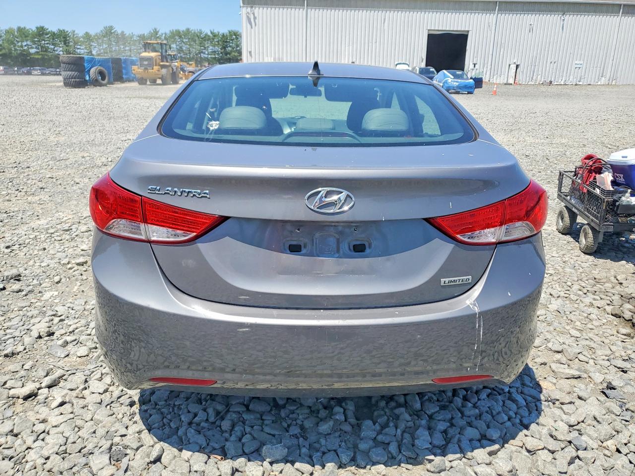 2012 Hyundai Elantra Limited Gray vin: 5NPDH4AE2CH122068
