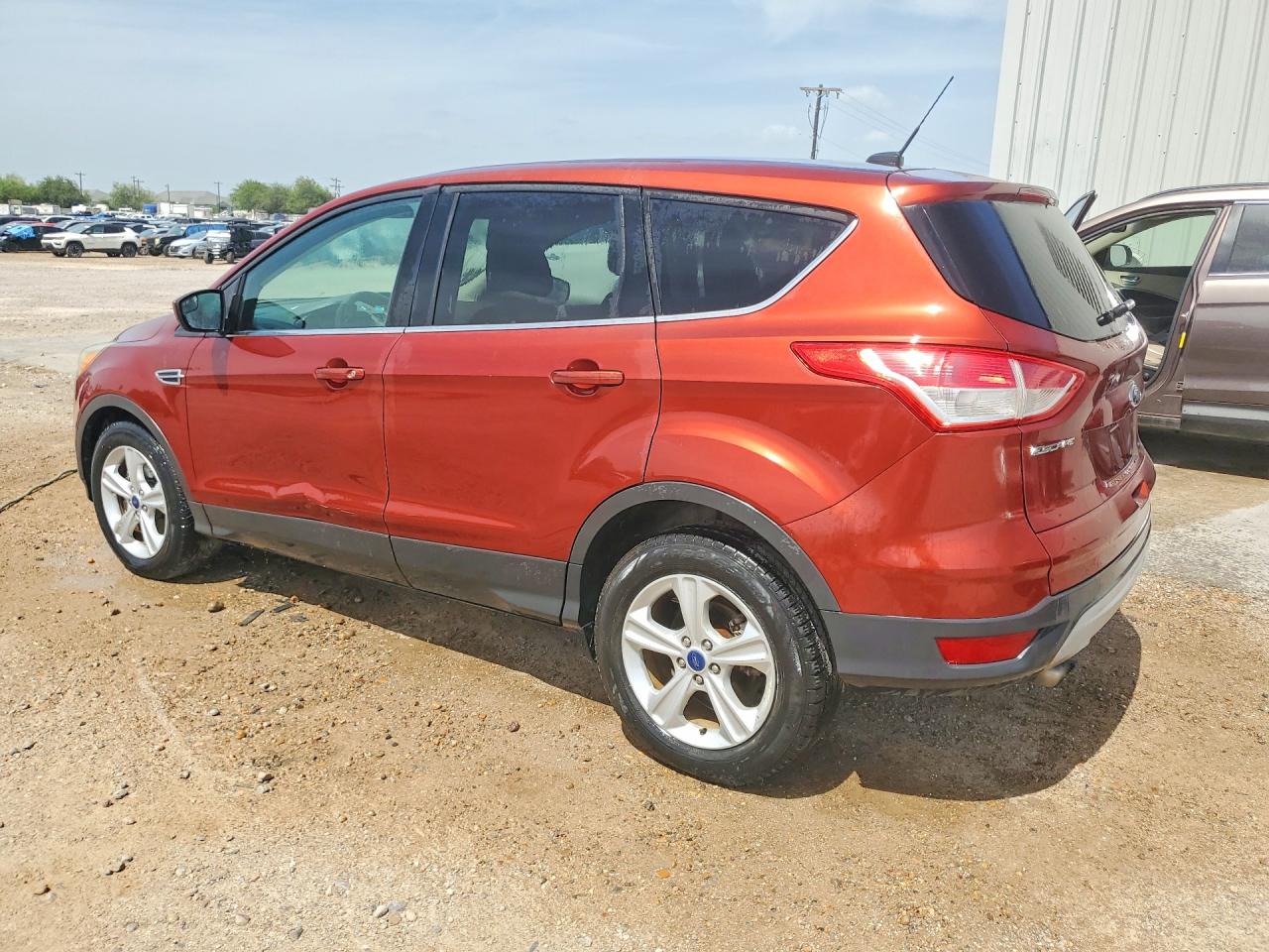 2014 Ford Escape Se Orange vin: 1FMCU0GX7EUD57885