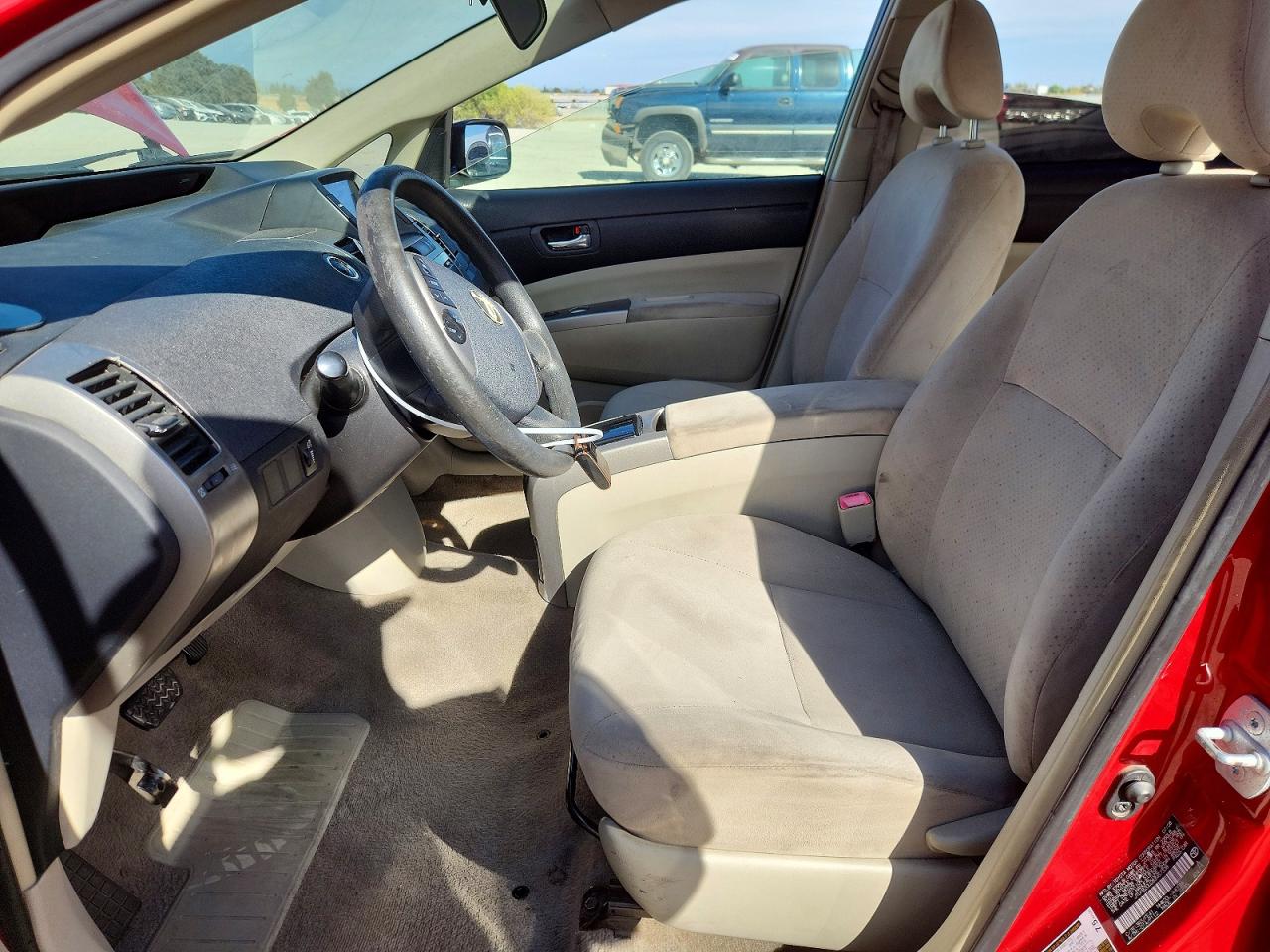 2008 Toyota Prius Base Red vin: JTDKB20U283457338