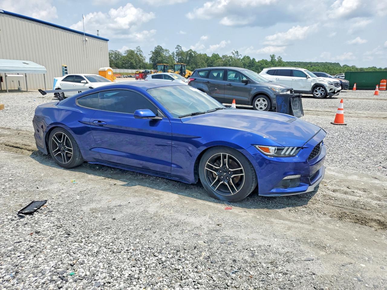 2015 Ford Mustang Синий vin: 1FA6P8AM0F5384935