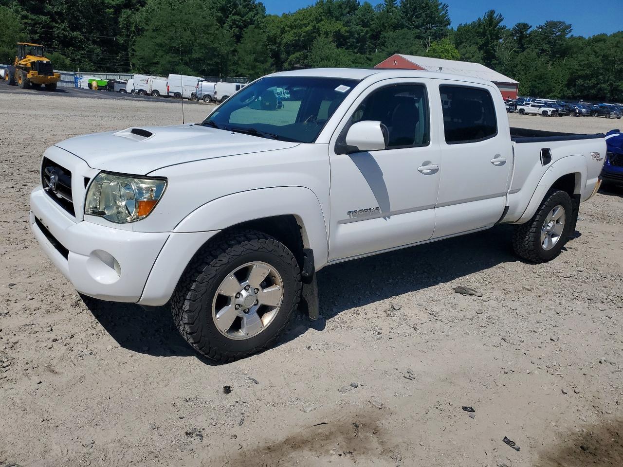 2010 Toyota Tacoma Double Cab Long Bed White vin: 3TMMU4FN9AM022884