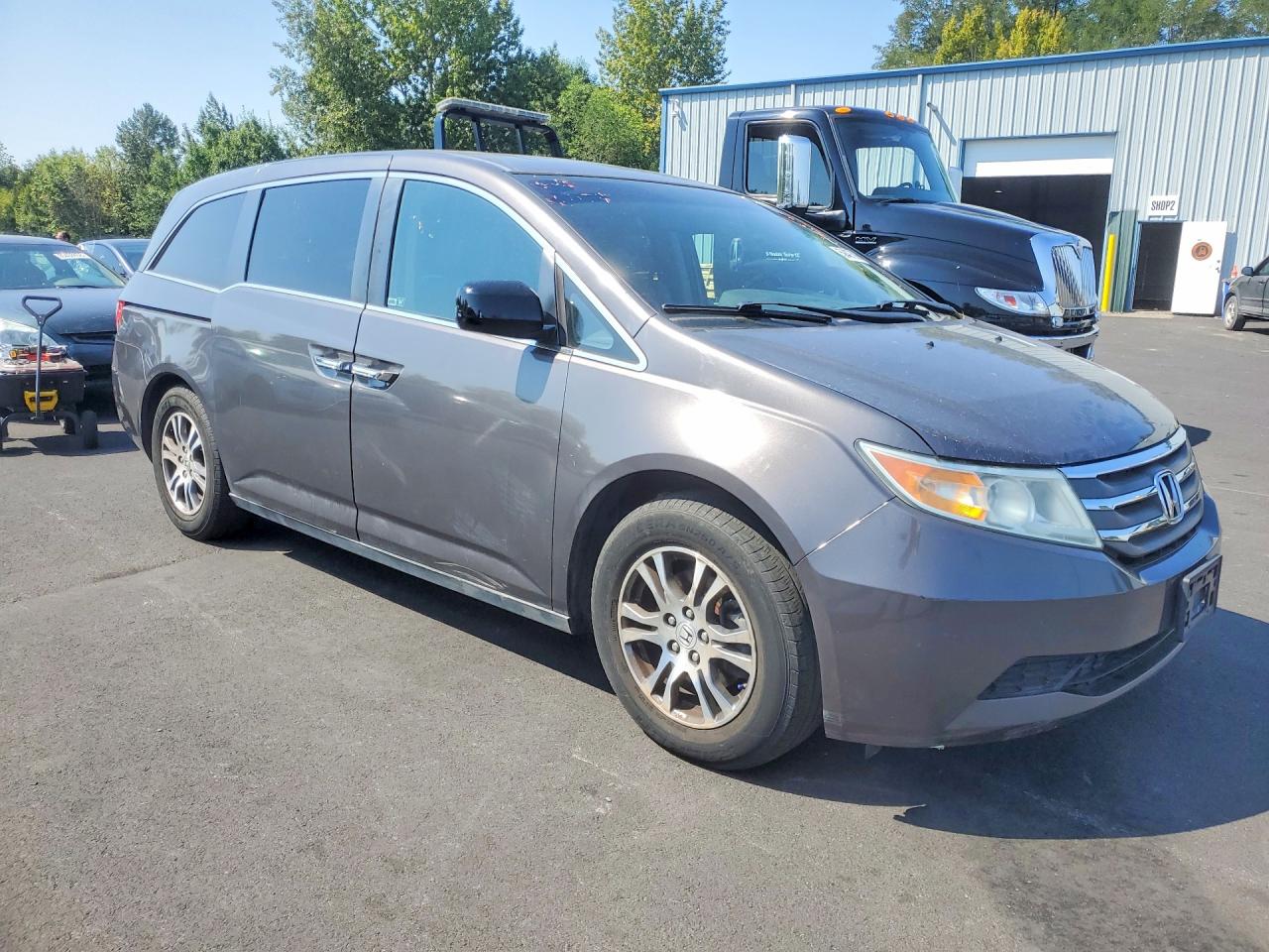 2012 Honda Odyssey Exl Gray vin: 5FNRL5H61CB128841