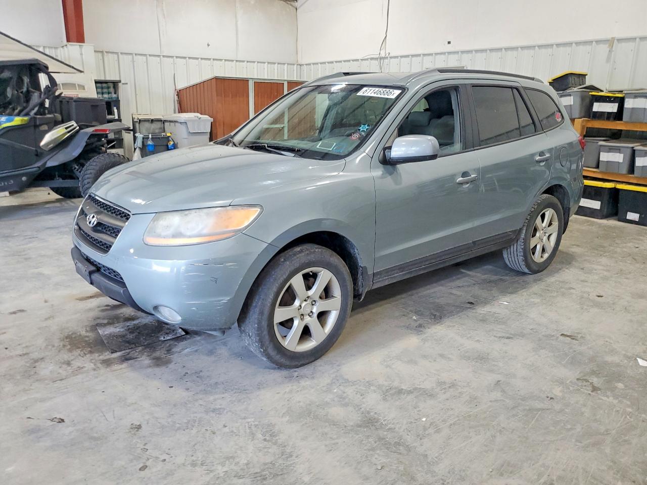 2008 Hyundai Santa Fe Se Gray vin: 5NMSH73E08H143804