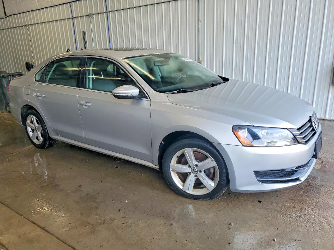 2012 Volkswagen Passat Se Silver vin: 1VWBN7A3XCC089927