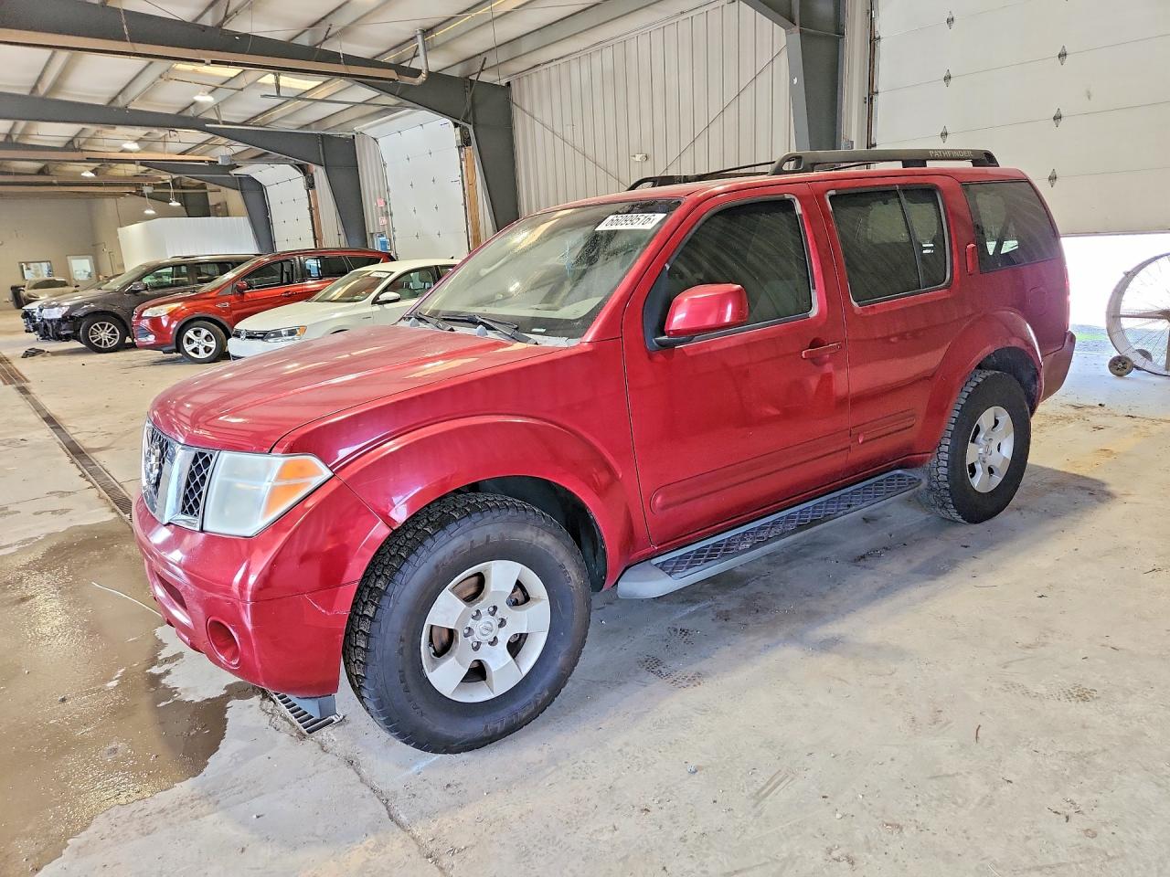 2006 Nissan Pathfinder S Red vin: 5N1AR18W86C607677