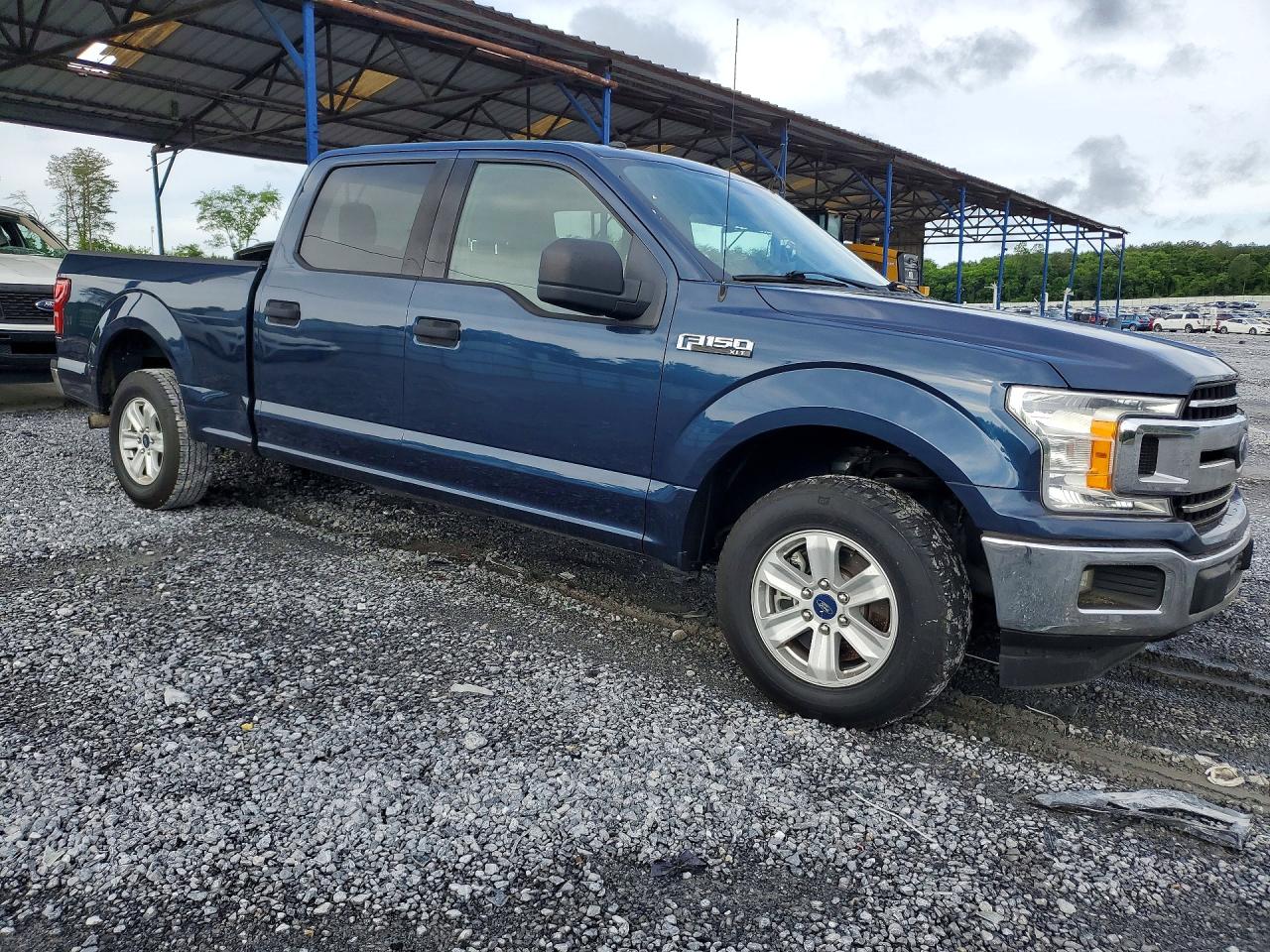 2018 Ford F150 Supercrew Синий vin: 1FTEW1C51JFC66093