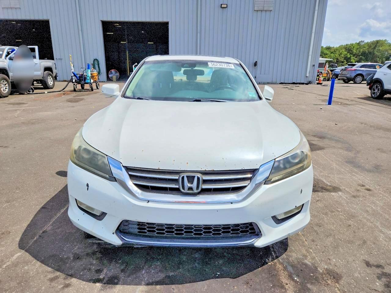 2015 Honda Accord Exl White vin: 1HGCR2F82FA031864