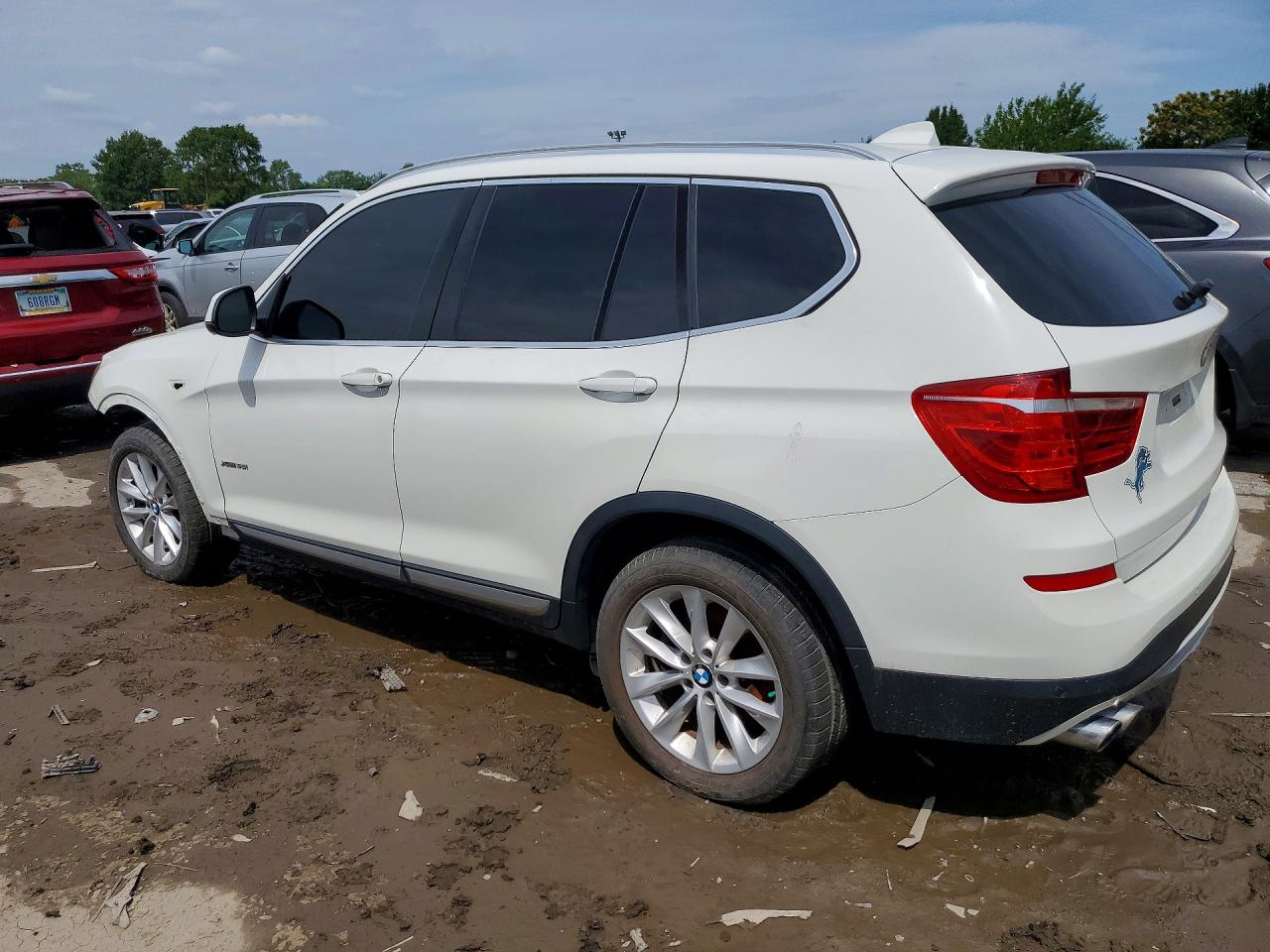 2015 Bmw X3 Xdrive35i White vin: 5UXWX7C55F0K32624