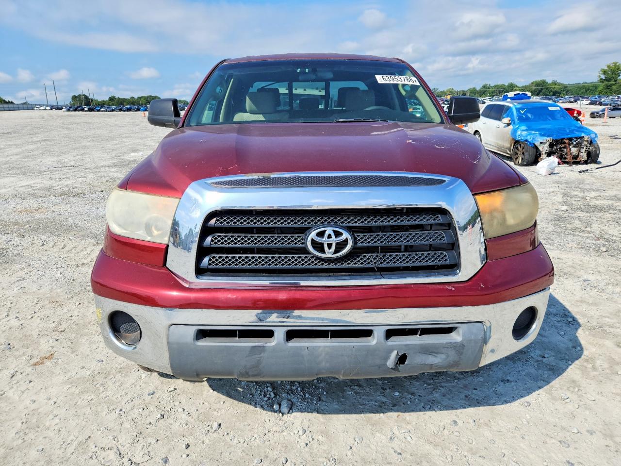2009 Toyota Tundra Sr5 Red vin: 5TFRT54119X027680