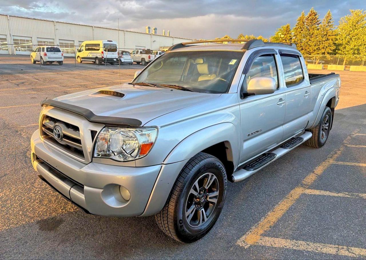 2007 Toyota Tacoma Double Cab Long Bed Silver vin: 5TEMU52N47Z329225