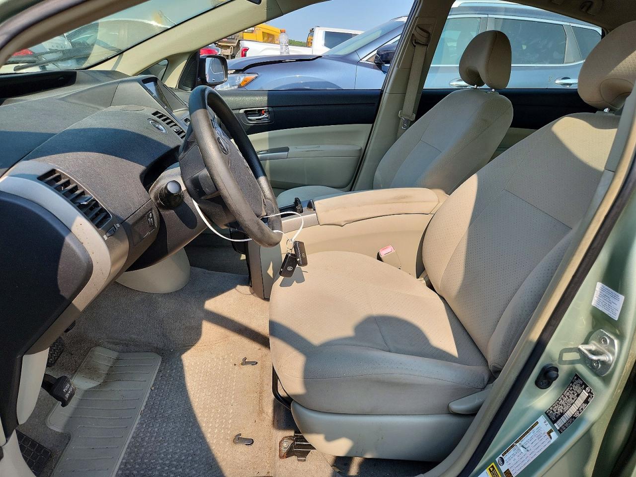 2007 Toyota Prius Base Green vin: JTDKB20U277586462