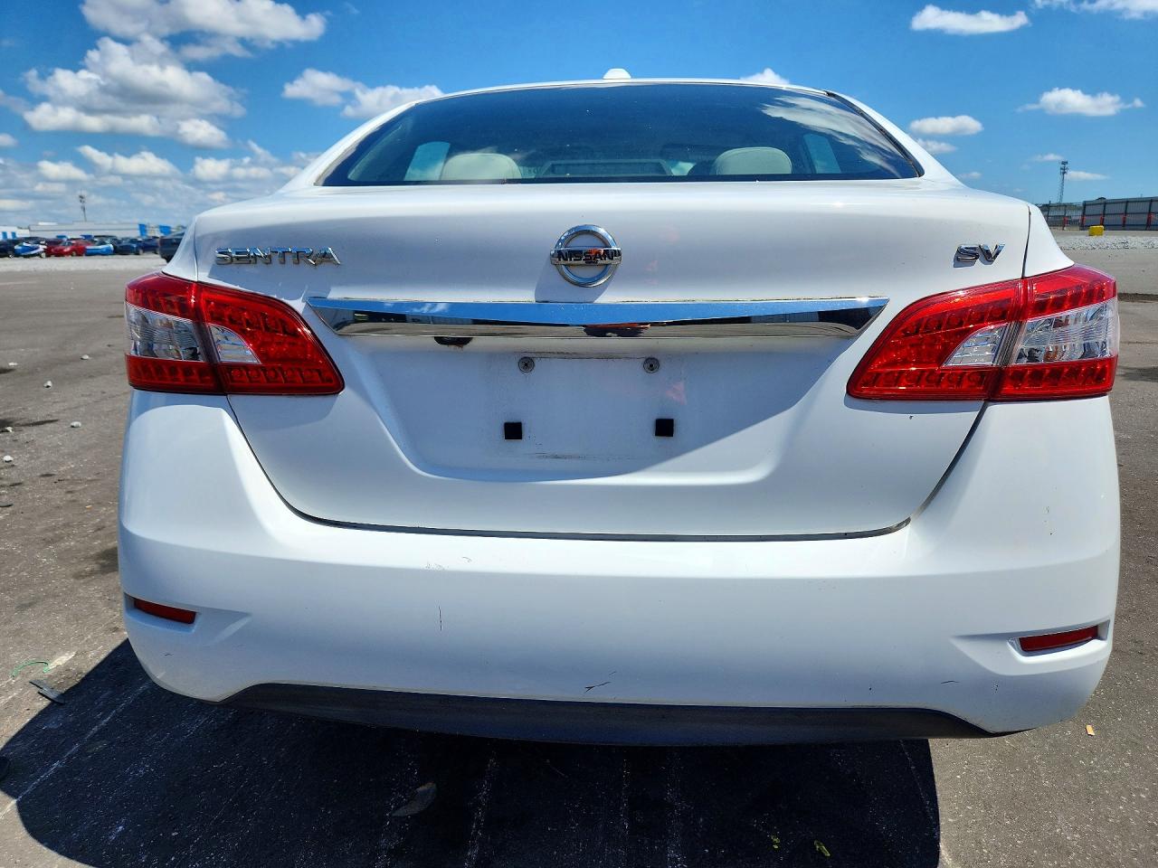 2015 Nissan Sentra Sv White vin: 3N1AB7AP9FY220452