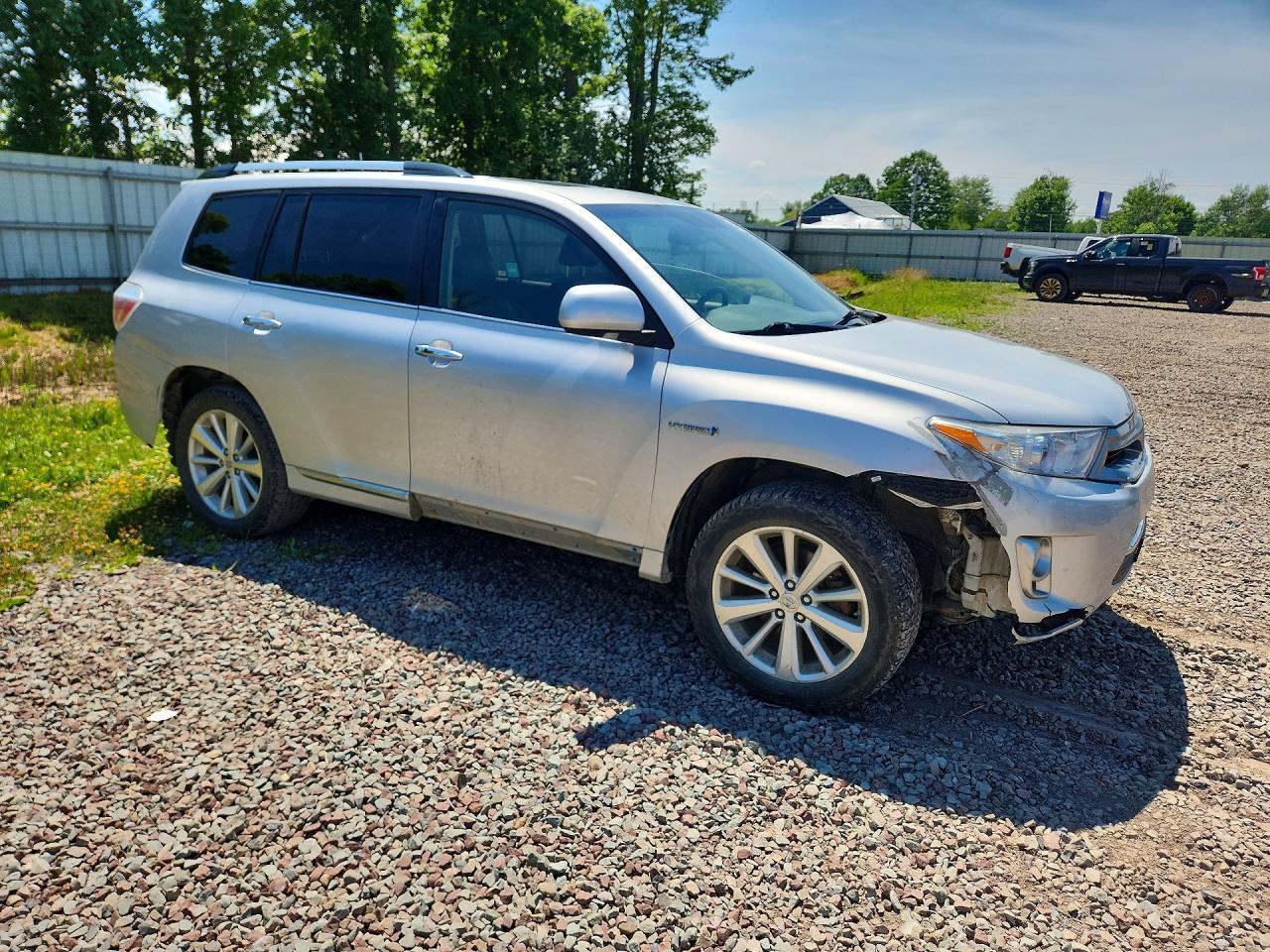 2013 Toyota Highlander Hybrid Limited Silver vin: JTEDC3EH5D2012238