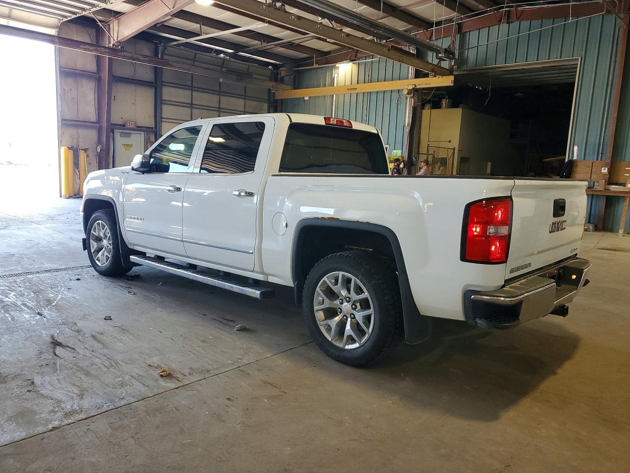 2015 Gmc Sierra K1500 Slt White vin: 3GTU2VEJ4FG529059