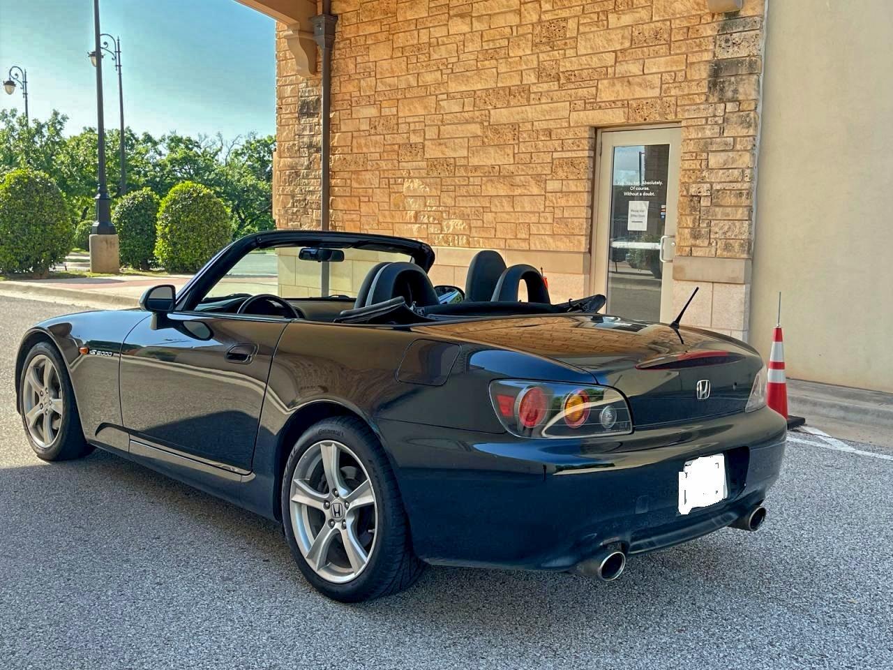 2008 Honda S2000 Black vin: JHMAP21428S001341