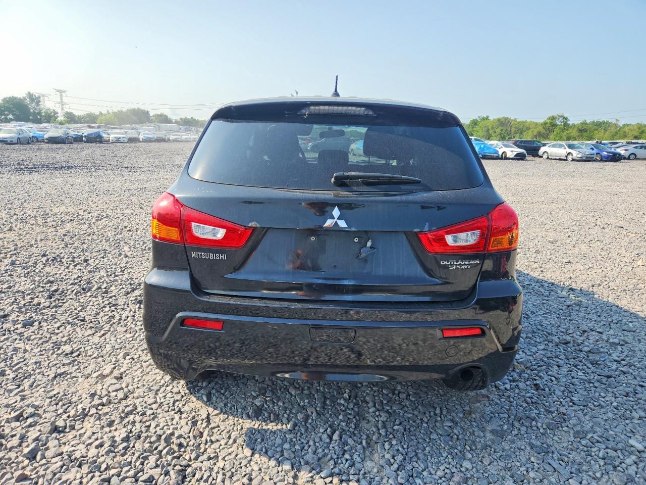 2011 Mitsubishi Outlander Sport Es Черный vin: JA4AP3AU9BZ016676
