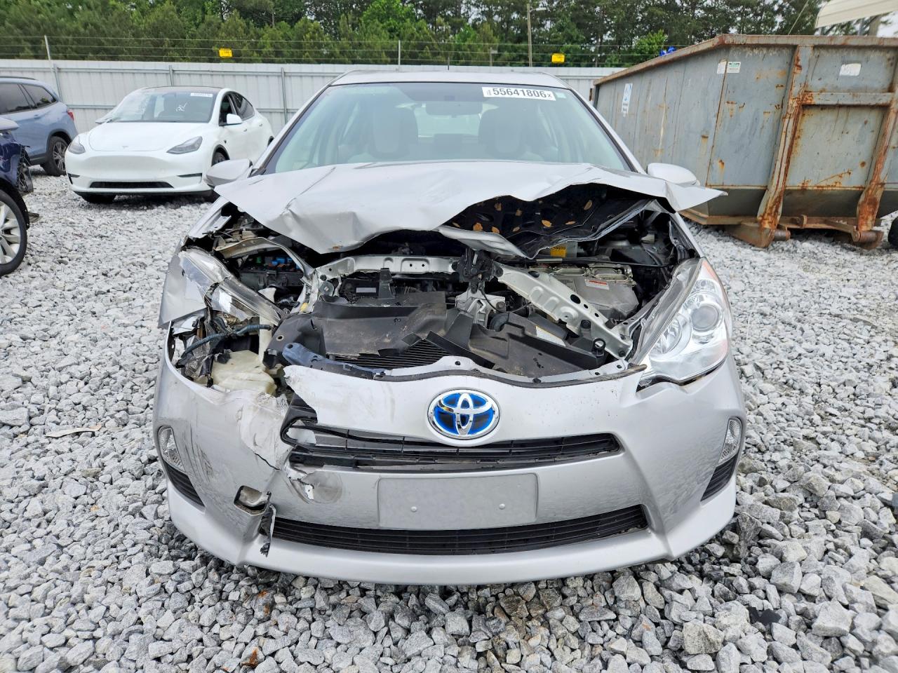 2012 Toyota Prius C One Silver vin: JTDKDTB36C1016661