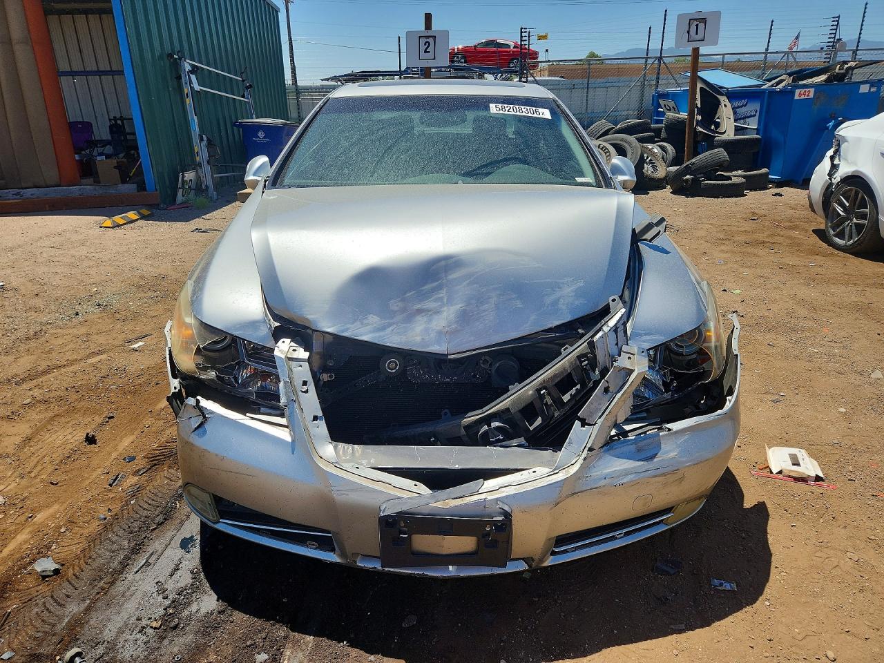 2009 Acura Rl Silver vin: JH4KB26659C002542