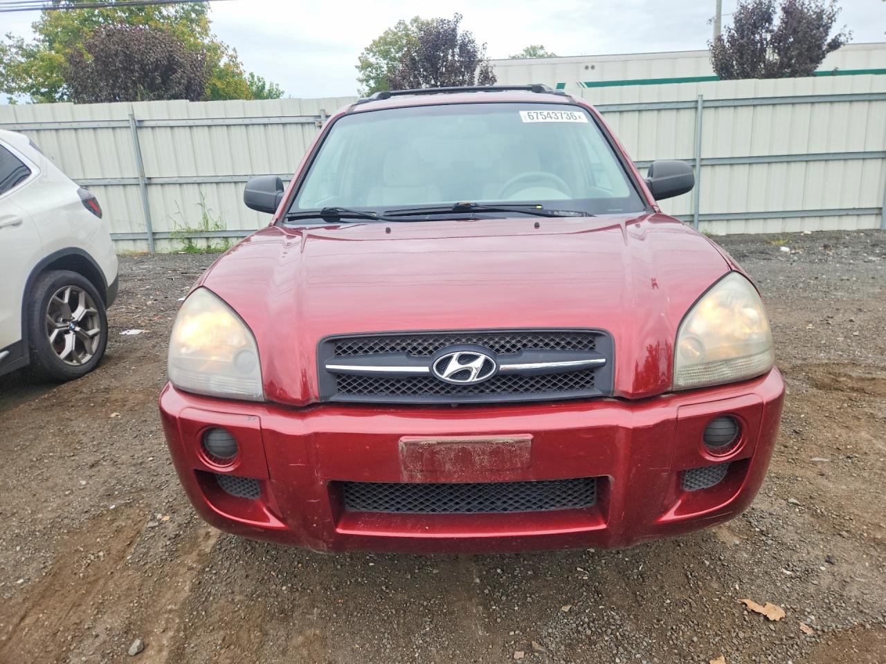 2005 Hyundai Tucson Gl Burgundy vin: KM8JM12B25U145713