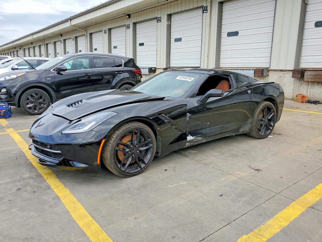 2014 Chevrolet Corvette Stingray 3lt Black vin: 1G1YF2D79E5106972