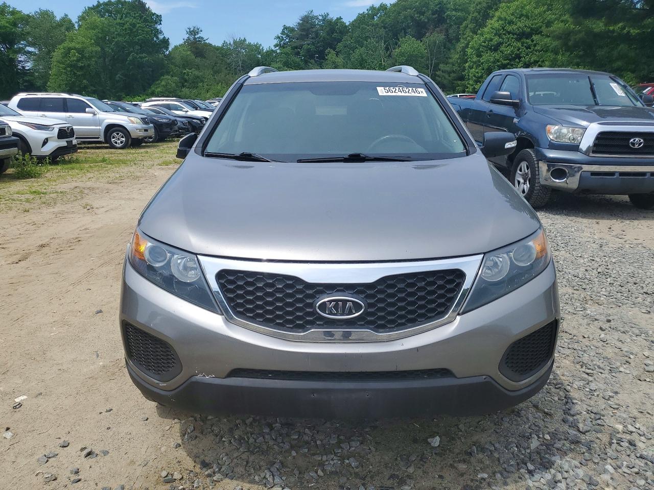 2013 Kia Sorento Lx Silver vin: 5XYKTDA26DG349722