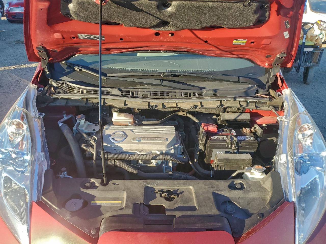 2011 Nissan Leaf Sv Красный vin: JN1AZ0CP7BT003422