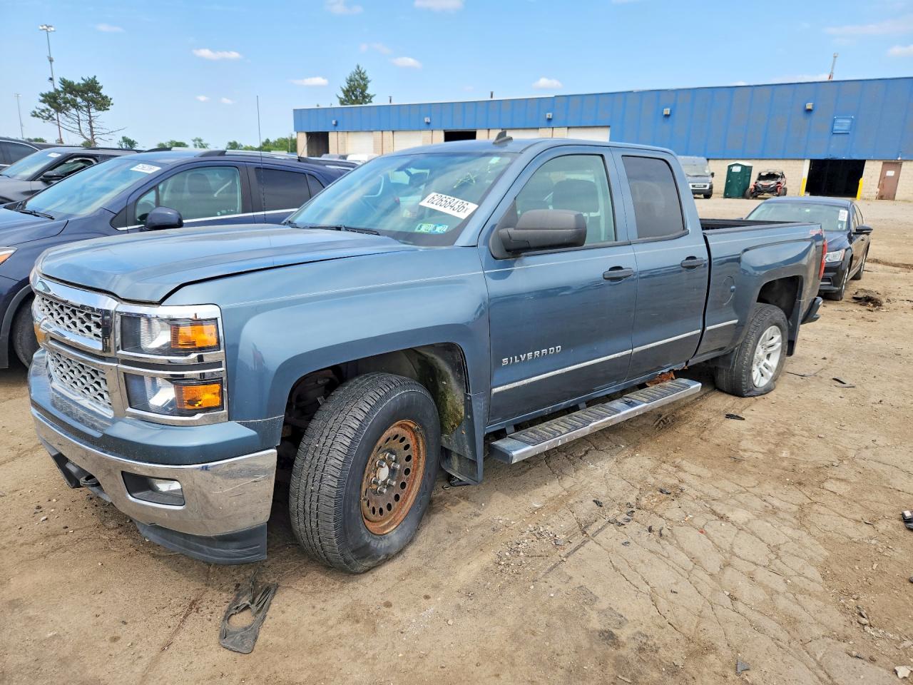 2014 Chevrolet Silverado K1500 Lt Blue vin: 1GCVKREH5EZ123928