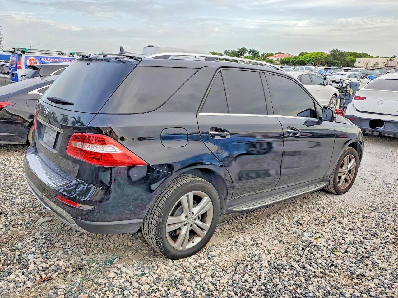2014 Mercedes-benz Ml 350 Black vin: 4JGDA5JB1EA390874