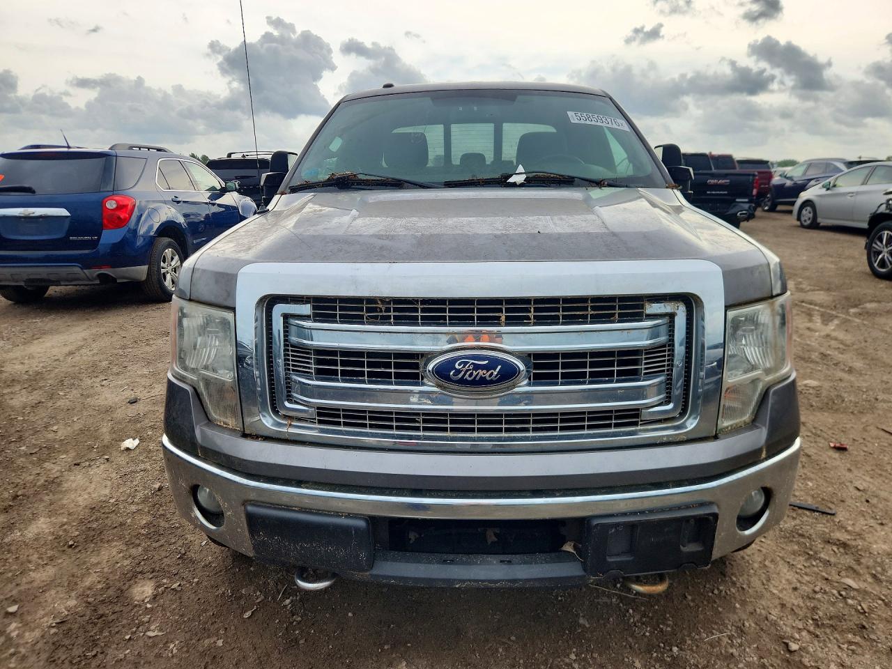 2013 Ford F150 Super Cab Gray vin: 1FTFX1ET3DFC93054
