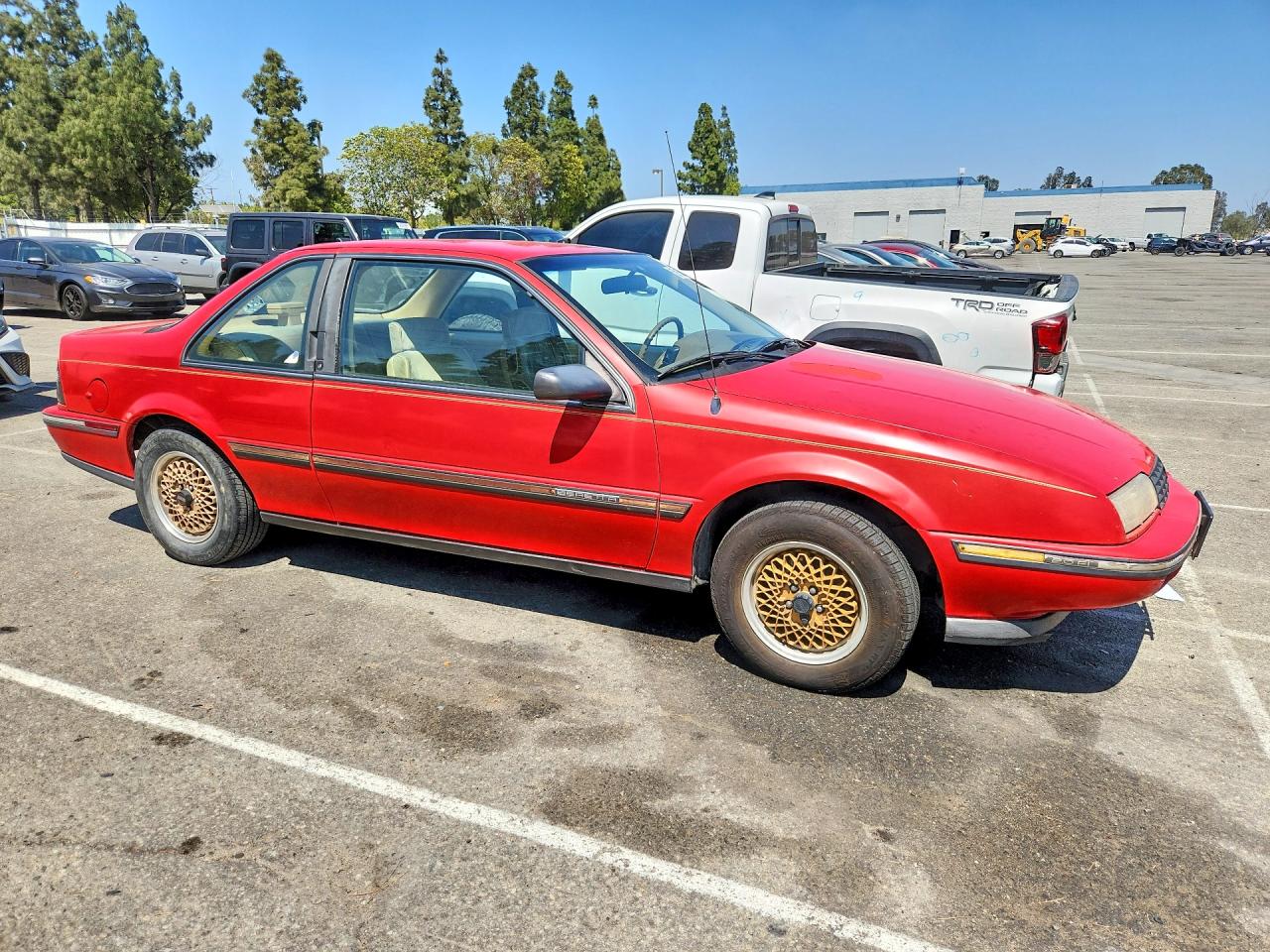 1988 Chevrolet Beretta Red vin: 1G1LV1119JE210122