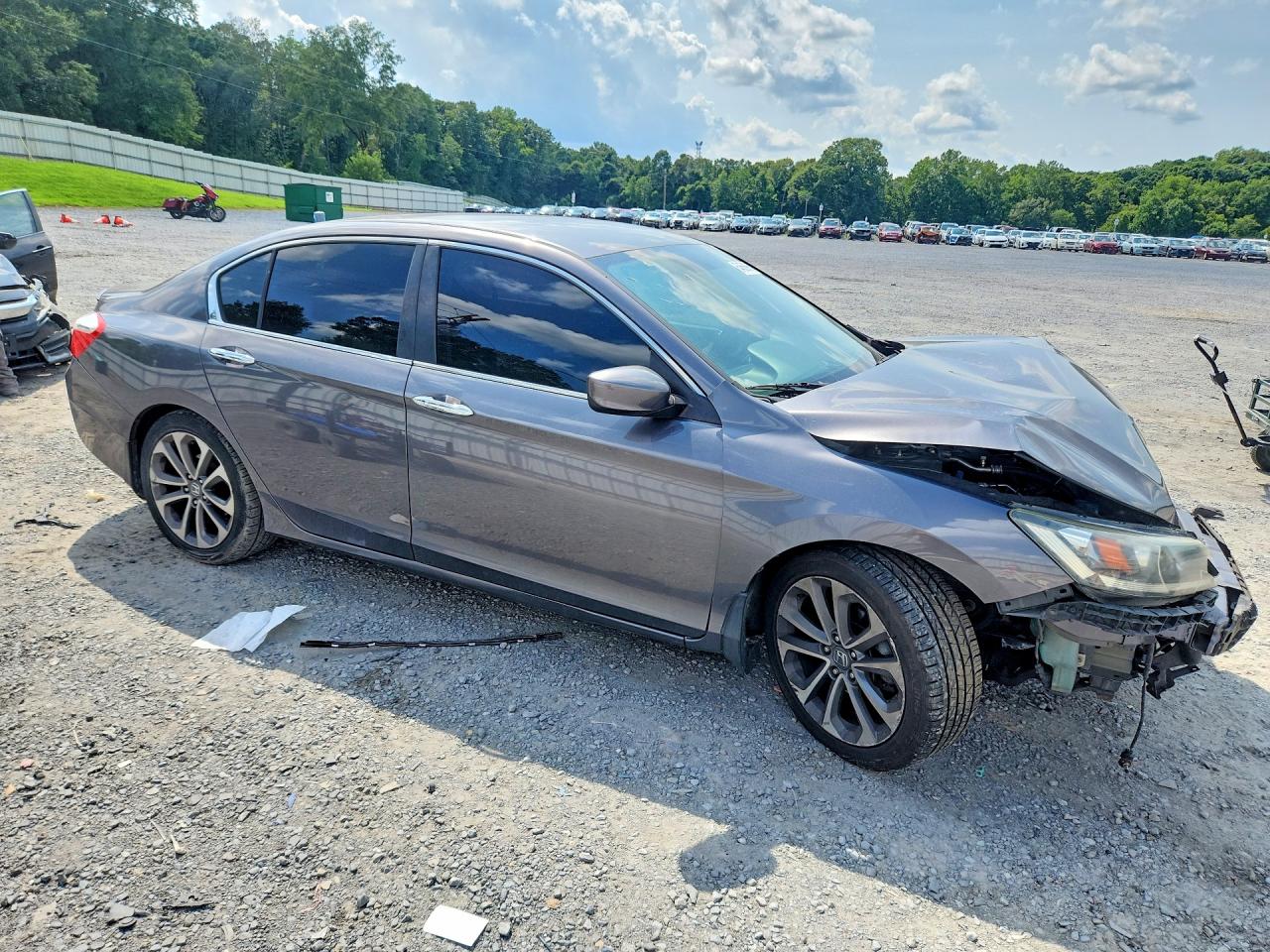 2014 Honda Accord Sport Gray vin: 1HGCR2F53EA206692